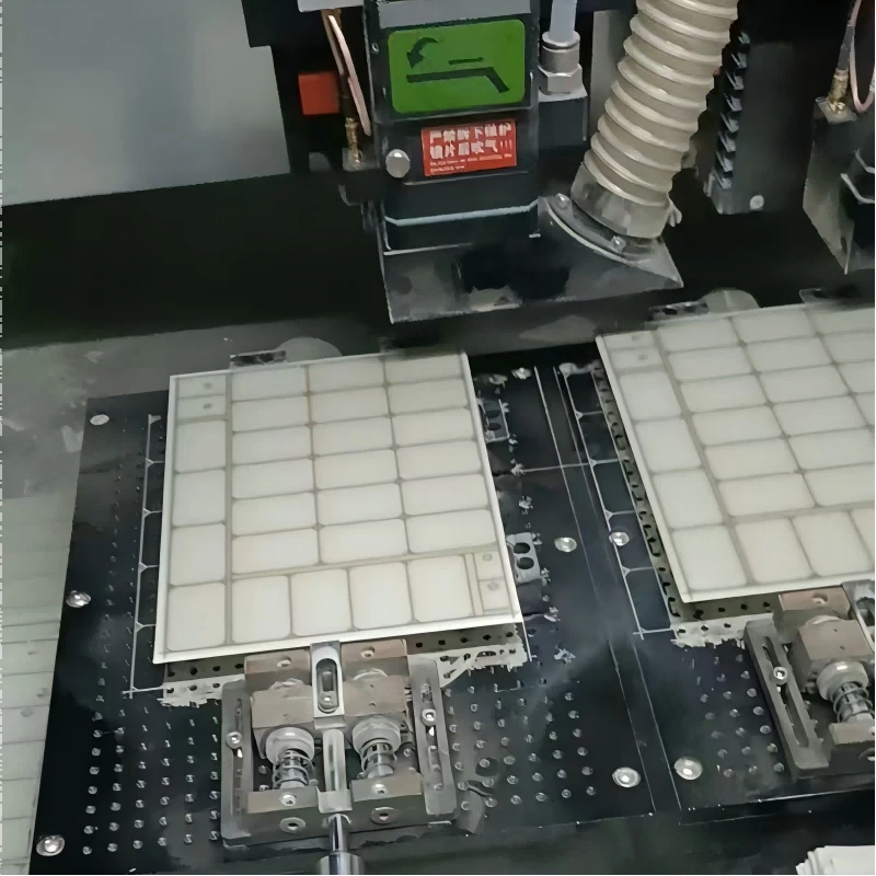 Aluminum Nitride Semiconductor Packaging Laser Cutting Machine Sample